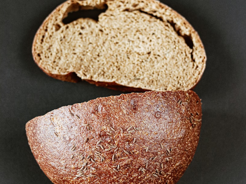 Oval sourdough batard loaves